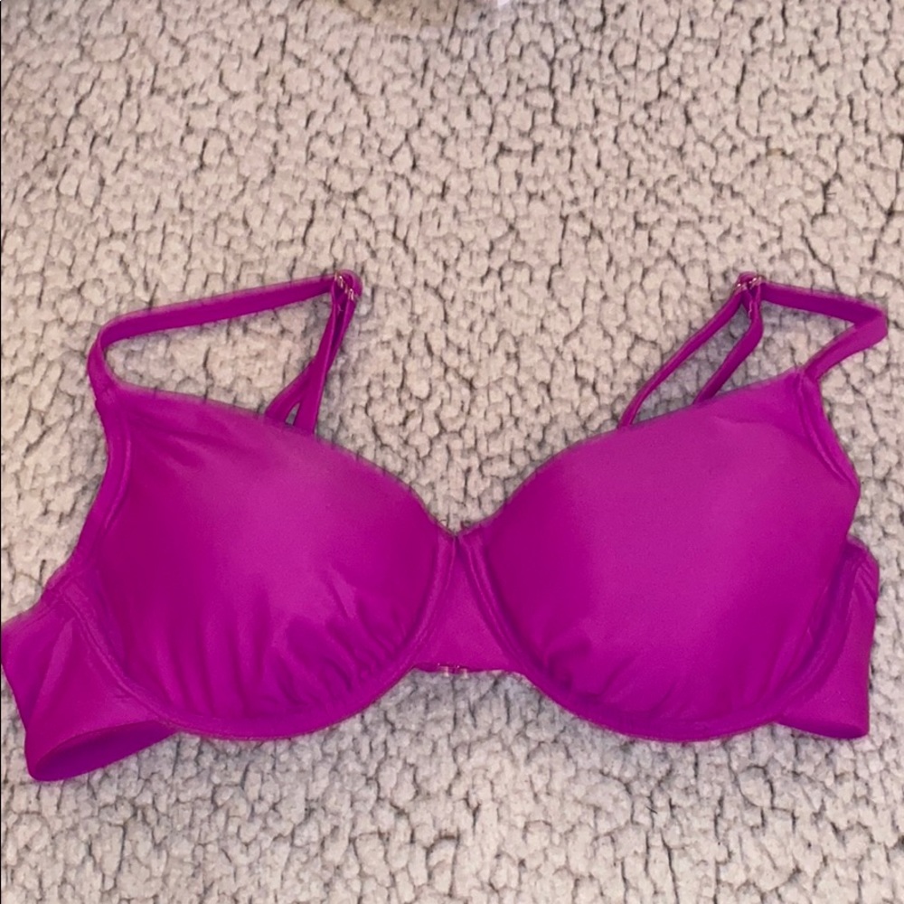 purple bathing suit top